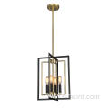 Modern Black Gold Light Medium Foyer Light